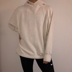 Cream Oversized Aerie Hoodie